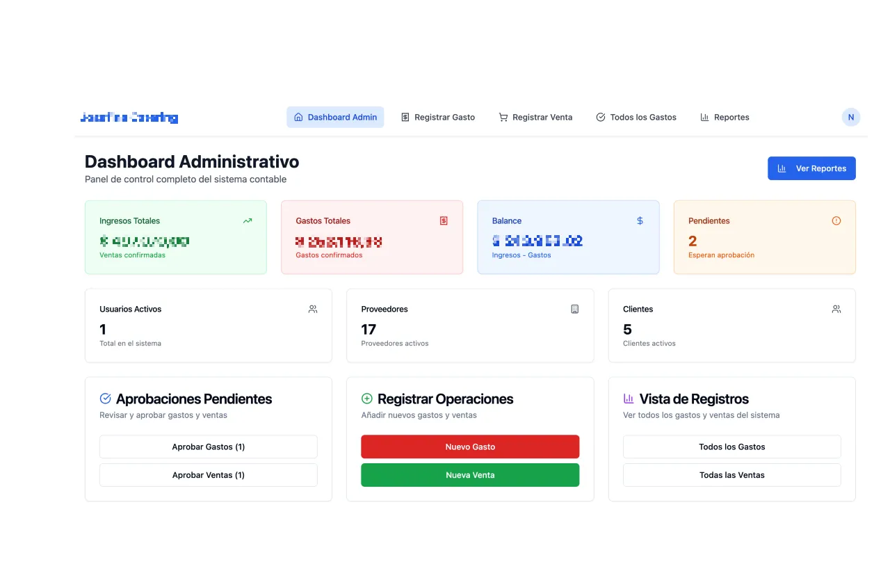 Sitio web de Contabilidad, hecho por Vortex Labs