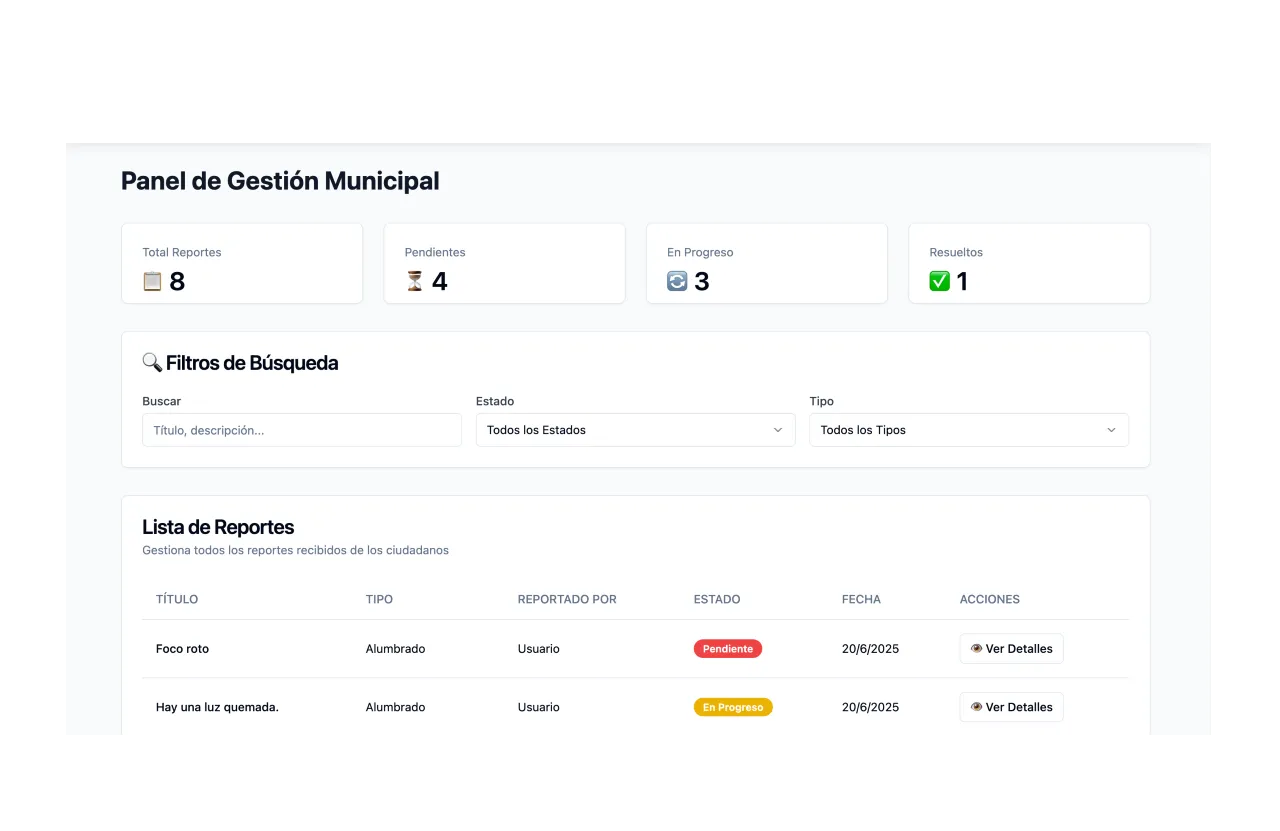 Sitio web de Municipio, hecho por Vortex Labs